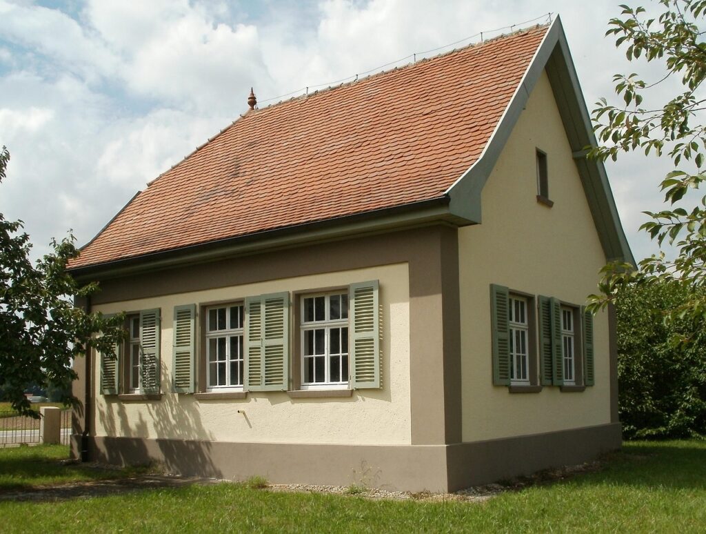 water works, old, nature, reilingen, construction, house, building, structure, exterior, plant, supply